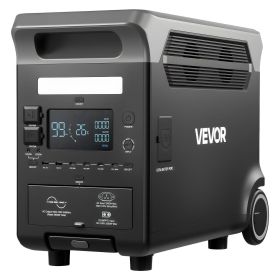 Portable Power Station, 3600W 3840Wh Power Station Solar Generator with 10 Output Ports & Adjustable Input Power