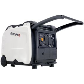 Super quiet Inverter Generator 4500w portable generator electric start, foldable handle with wheel,212cc 4 stroke EPA compliant (Color: AS PIC)